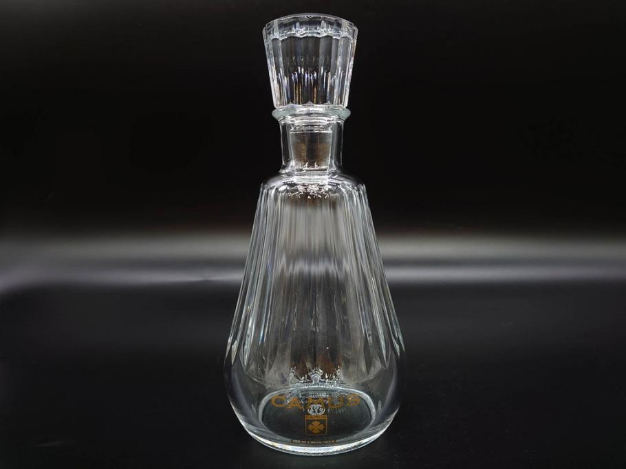 フランス　Baccarat　バカラ　REMY MARTIN(レミーマルタン ルイ13世)　CAMUS(カミュ)　高級感漂うデキャンタ3点セット(空ボトル、空き瓶、空瓶、デカンタ、酒器、飾りボトル、フルレッドクリスタルガラス、ディスプレイ、硝子)(R-079142)