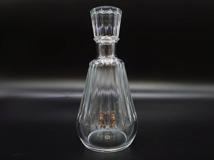 フランス　Baccarat　バカラ　REMY MARTIN(レミーマルタン ルイ13世)　CAMUS(カミュ)　高級感漂うデキャンタ3点セット(空ボトル、空き瓶、空瓶、デカンタ、酒器、飾りボトル、フルレッドクリスタルガラス、ディスプレイ、硝子)(R-079142)