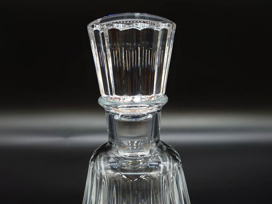 フランス　Baccarat　バカラ　REMY MARTIN(レミーマルタン ルイ13世)　CAMUS(カミュ)　高級感漂うデキャンタ3点セット(空ボトル、空き瓶、空瓶、デカンタ、酒器、飾りボトル、フルレッドクリスタルガラス、ディスプレイ、硝子)(R-079142)