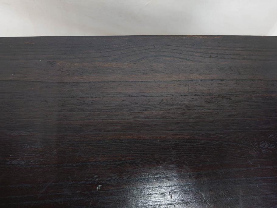李朝　朝鮮家具　お部屋のアクセントになる経机(座卓、文机、小机、飾り台、引き出し付き、朝鮮美術)(R-079147)