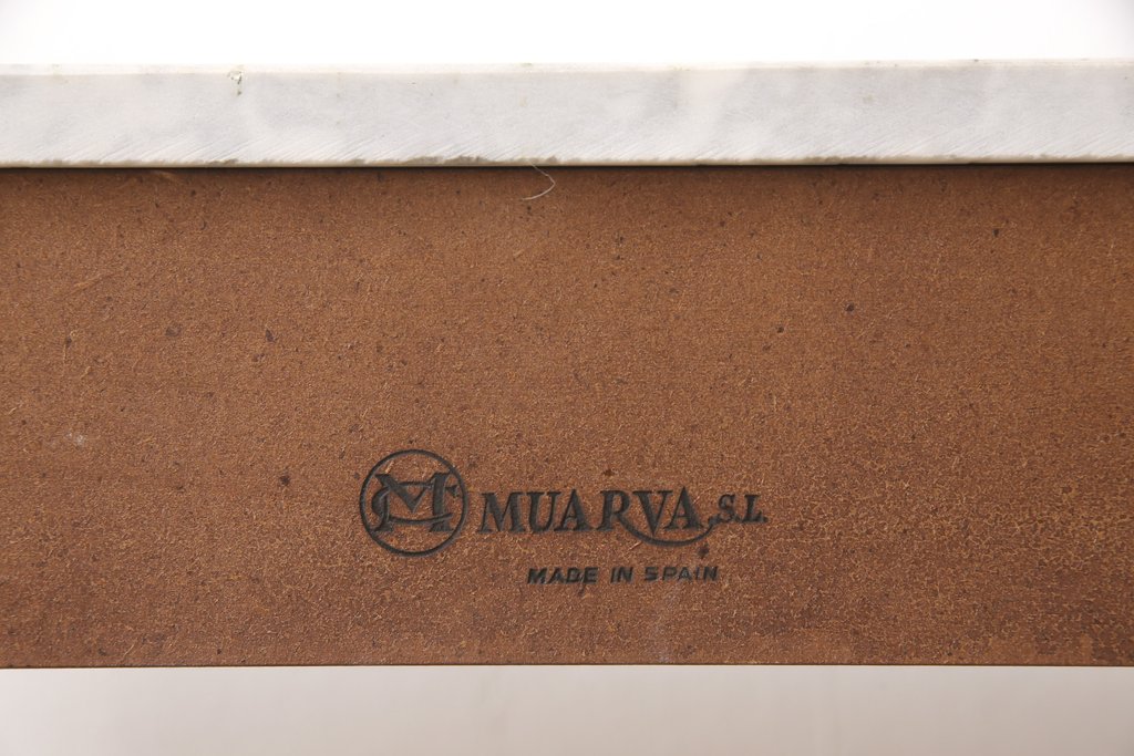 中古　スペイン高級家具　MUARVA S.L.　繊細で華やかな装飾が魅力の小振りなコンソールテーブル(サイドテーブル、飾り台)(R-054782)