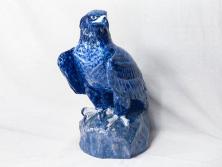 希少　1919年　デンマーク　ROYAL COPENHAGEN(ロイヤルコペンハーゲン)　Vilhelm Theodor Fischer(ヴィルヘルム・テオドール・フィッシャー)　ゴールデンイーグル　高さ 約55cm　雄々しい姿を見事に表現したフィギュリン(鷲、置物、ディスプレイ、陶器、オブジェ、鳥、鷹、北欧)(定価1,575,000円)(R-079171)