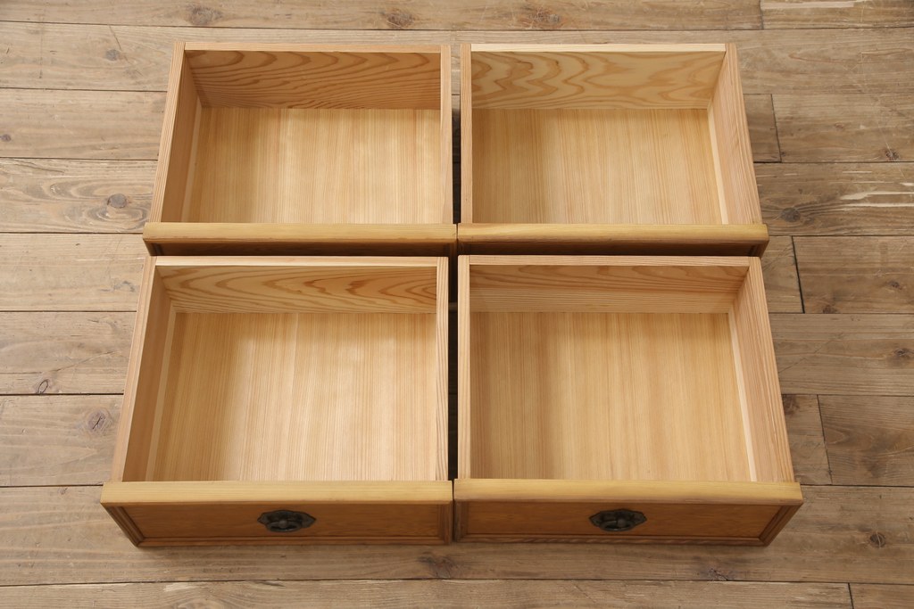 中古　美品　民芸家具　屋久杉製の飾り棚(収納棚、茶棚、サイドボード)(R-049884)