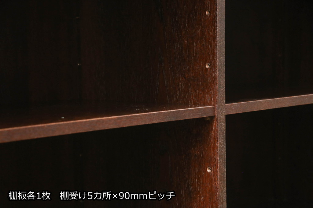 中古　美品　栗材　和の趣あふれる佇まいが魅力的な水屋箪笥サイドボード(食器棚、茶箪笥、サイドキャビネット、収納棚、戸棚)(R-073268)