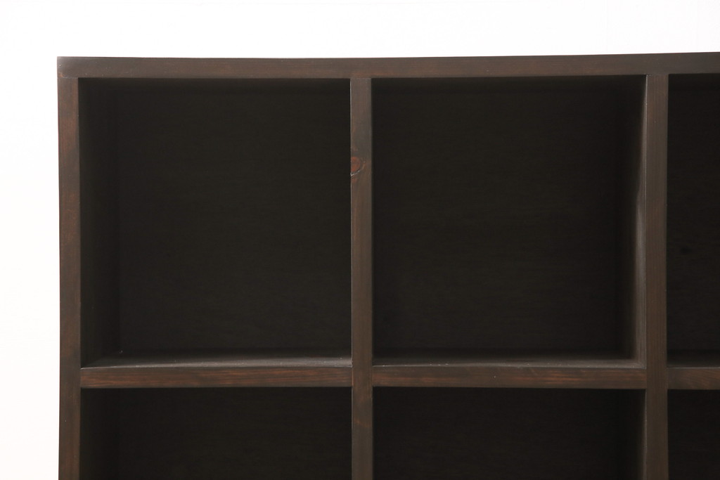 ラフジュ工房オリジナル　見せる収納でインテリアをさらに盛り上げるマス目棚(ロッカー、収納棚、本棚、飾り棚、オープンラック)(R-055091)