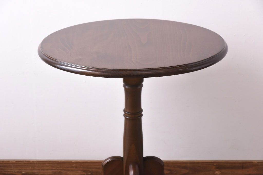中古　四国工芸　クラシカルで品のある佇まいが素敵なサイドテーブル(コーヒーテーブル)