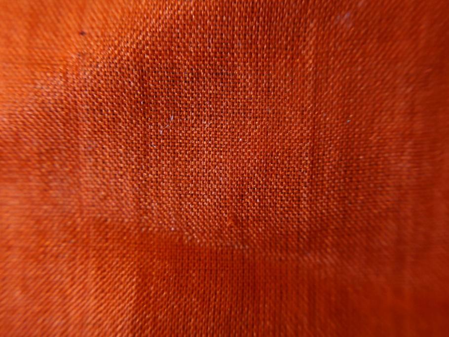アンティーク　明治期　正絹　壁縮緬　刺繍　着物(古布、リメイク、金糸、重ね五つ目紋、家紋、衣装、和服、和装、女性、松竹梅、滝、登り鯉、魚、シルク、日本、ジャパン、Japanese KIMONO)(R-079181)