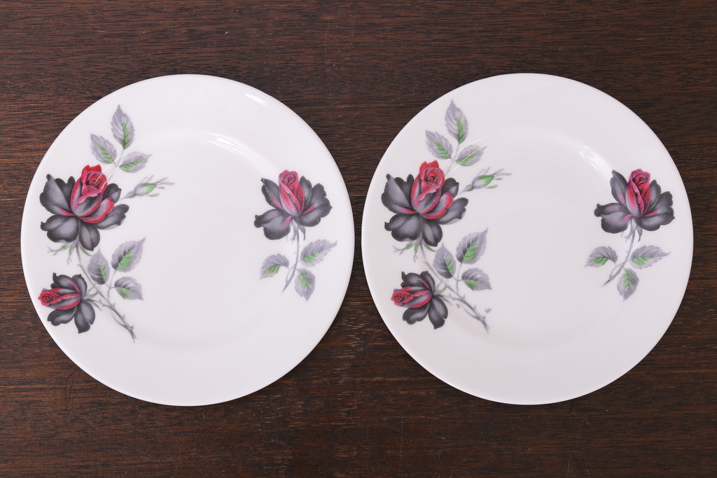 アンティーク雑貨　イギリス　Royal Albert(ロイヤルアルバート) MASQUERADE(マスカレード)シリーズ　カップ&ソーサー2客セット(洋食器)