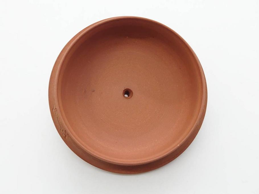 山田常山　朱泥　土の温もりを感じる茶銚(急須、茶注、煎茶道具、茶道具、茶器、和食器、共箱付き)(R-079174)