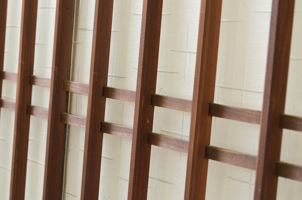 アンティーク建具　杉材　昭和レトロな雰囲気漂う飾り付き引き戸1枚(板戸、ガラス戸、格子戸)(R-071239)