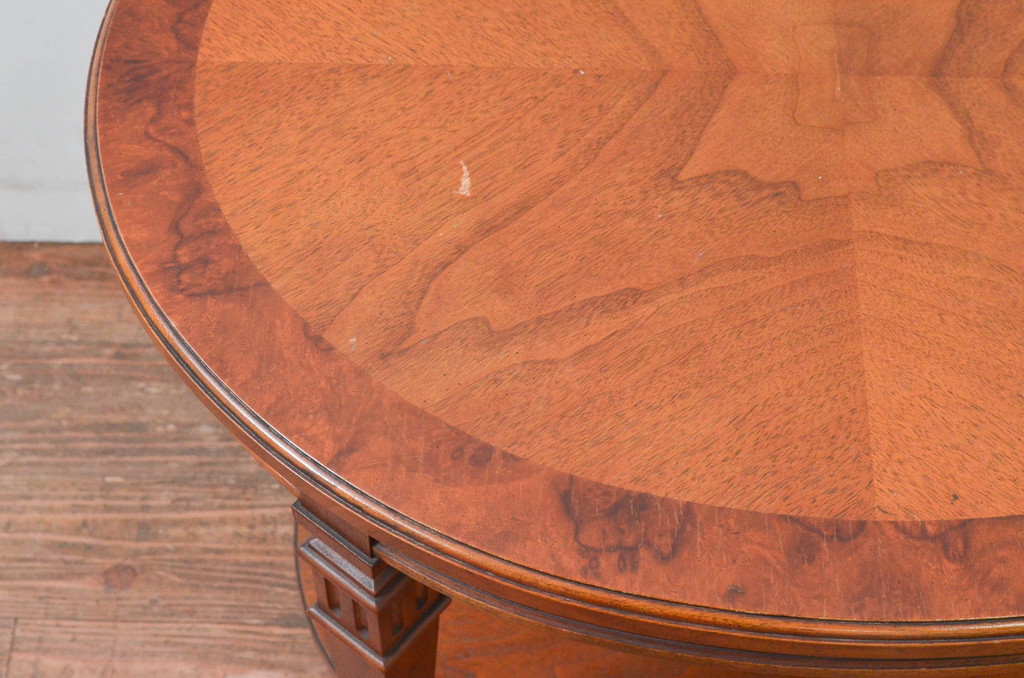 中古　美品　DREXEL HERITAGE(ドレクセルヘリテイジ)　FRANCESCA(フランチェスカ)シリーズ　格納式天板付き!クラシカルなランプテーブル(コーヒーテーブル、サイドテーブル、ナイトテーブル、花台、飾り台)(定価約30万円)(R-078174)