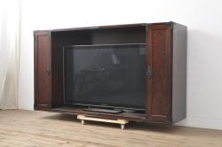 中古　美品　岩谷堂箪笥　収納棚付いて便利!和モダンな雰囲気が魅力のテレビボード(テレビ台、AVボード、リビングボード、収納棚、サイドキャビネット)(R-055130)