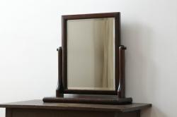 アンティーク雑貨　イギリスビンテージ　おしゃれな葡萄モチーフのウォールミラー(壁掛け鏡)