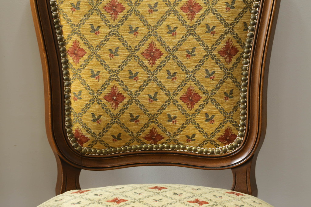 アメリカビンテージ　アメリカ輸入モデル　DREXEL HERITAGE(ドレクセルヘリテイジ)　Touraine(ツーレイン)　くつろぎの時間を演出するチェア2脚セット(椅子、イス、ダイニングチェア、ヴィンテージ)(R-070536)