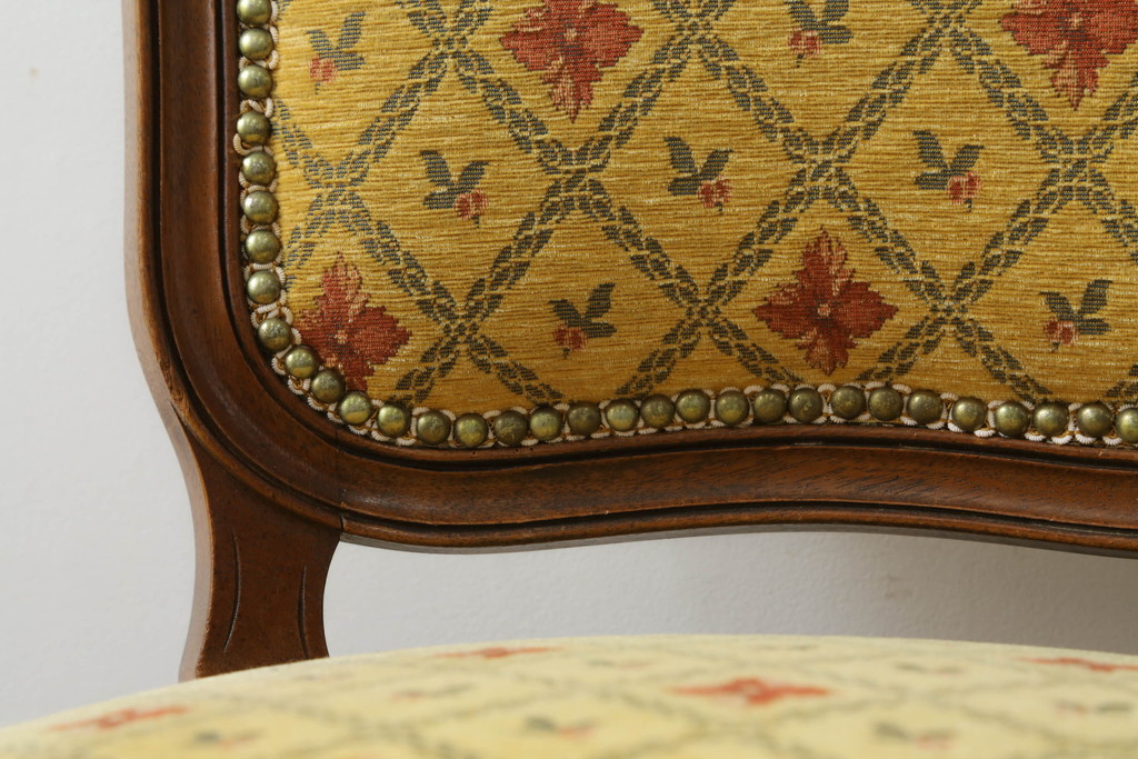 アメリカビンテージ　アメリカ輸入モデル　DREXEL HERITAGE(ドレクセルヘリテイジ)　Touraine(ツーレイン)　くつろぎの時間を演出するチェア2脚セット(椅子、イス、ダイニングチェア、ヴィンテージ)(R-070536)