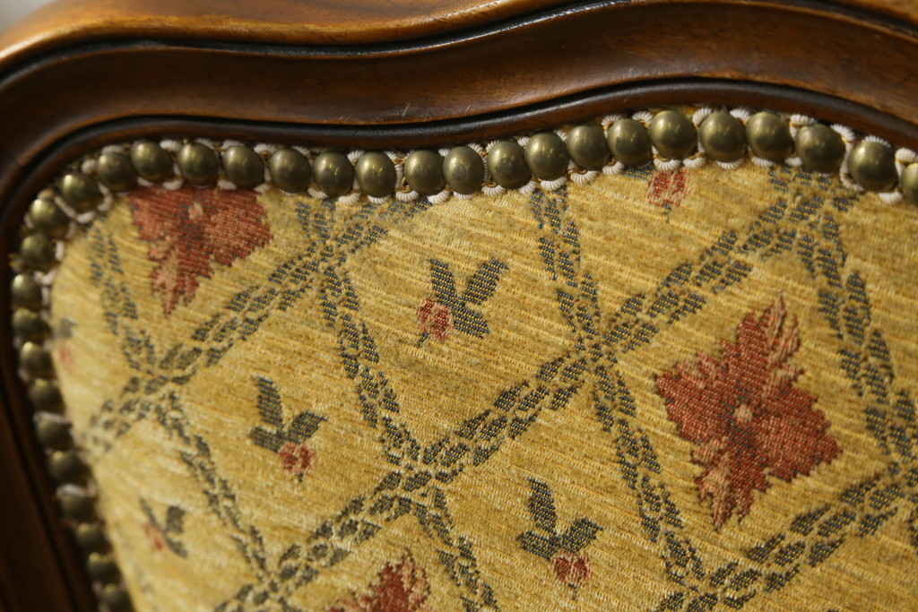 アメリカビンテージ　アメリカ輸入モデル　DREXEL HERITAGE(ドレクセルヘリテイジ)　Touraine(ツーレイン)　くつろぎの時間を演出するチェア2脚セット(椅子、イス、ダイニングチェア、ヴィンテージ)(R-070536)