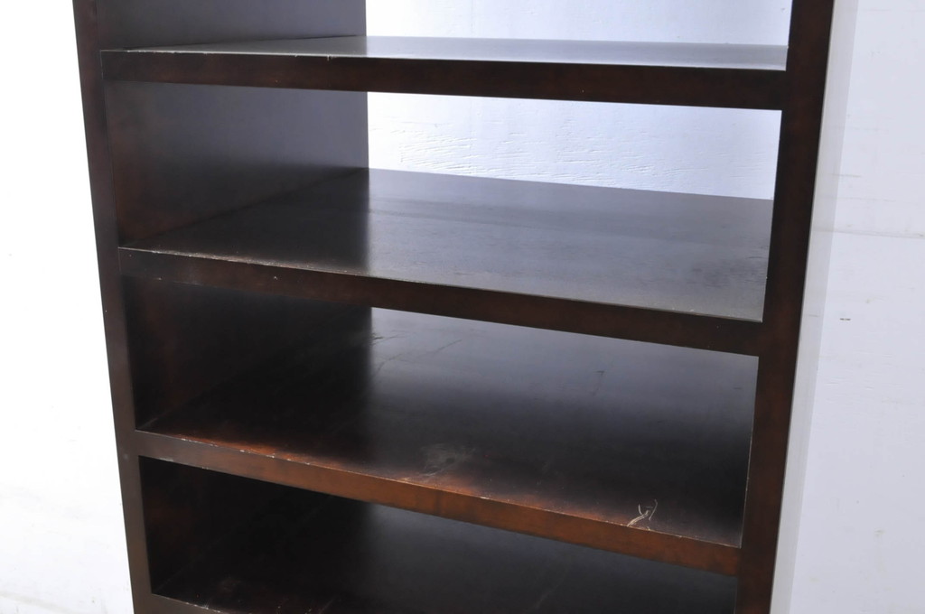 中古　美品!!　松本民芸家具　特注品　重厚な佇まいが魅力の縦型オープンラック(キャビネット、収納棚、シェルフ)(R-065244)