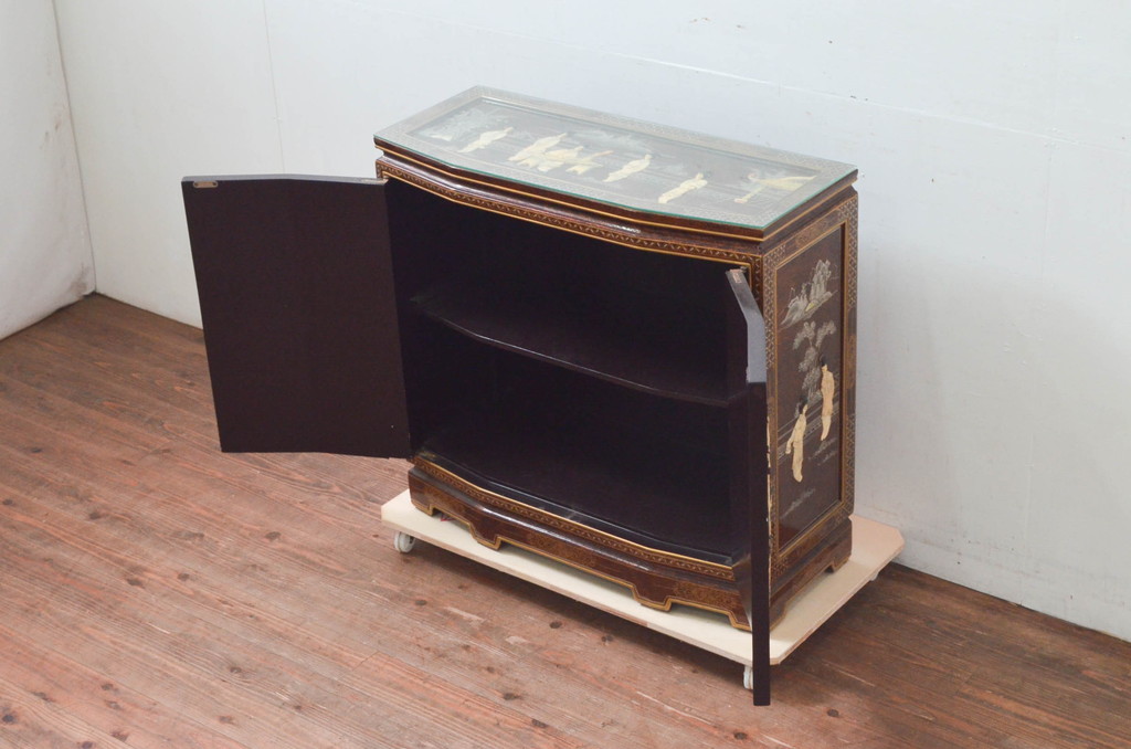 中古 美品 高級輸入家具 シノワズリ様式 異国情緒溢れる