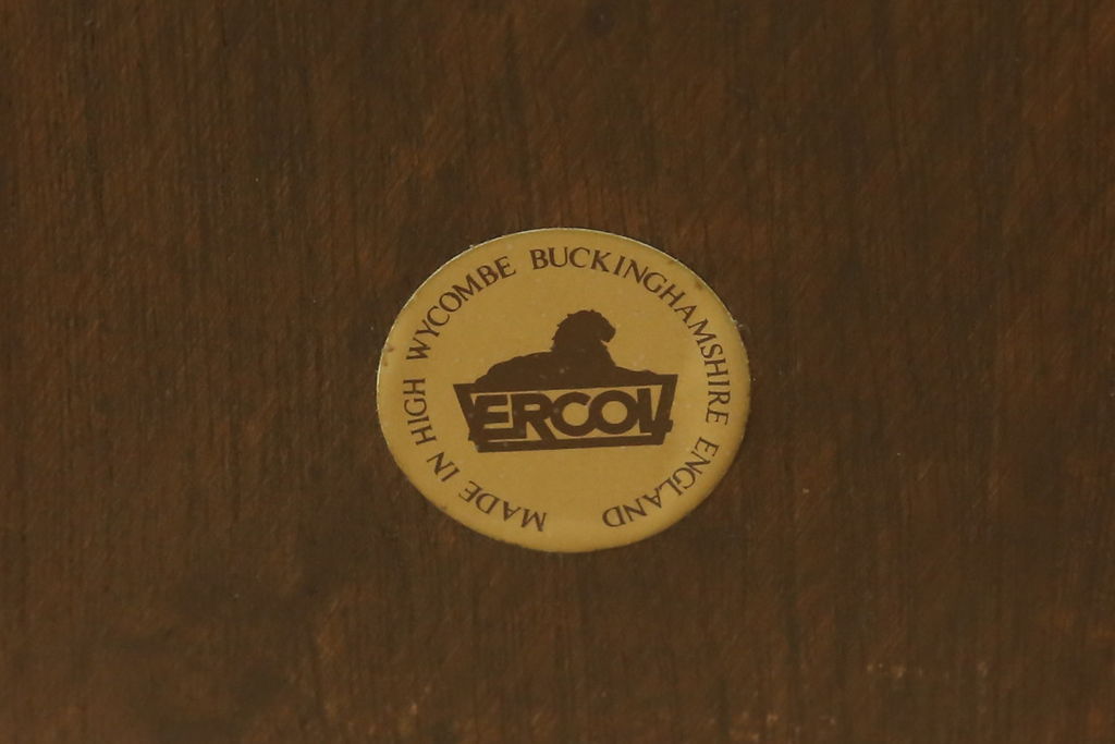 イギリスビンテージ　ERCOL(アーコール)　ナチュラルテイストのお部屋におすすめ! シンプルなフープバックアームチェア(ウィンザーチェア、板座チェア、椅子、ウインザーチェア)(R-059504)