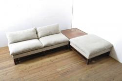アンティーク家具　昭和期　ヒノキ無垢材　メンズライクの空間におすすめな鉄脚テーブル(サイドテーブル、コーヒーテーブル)