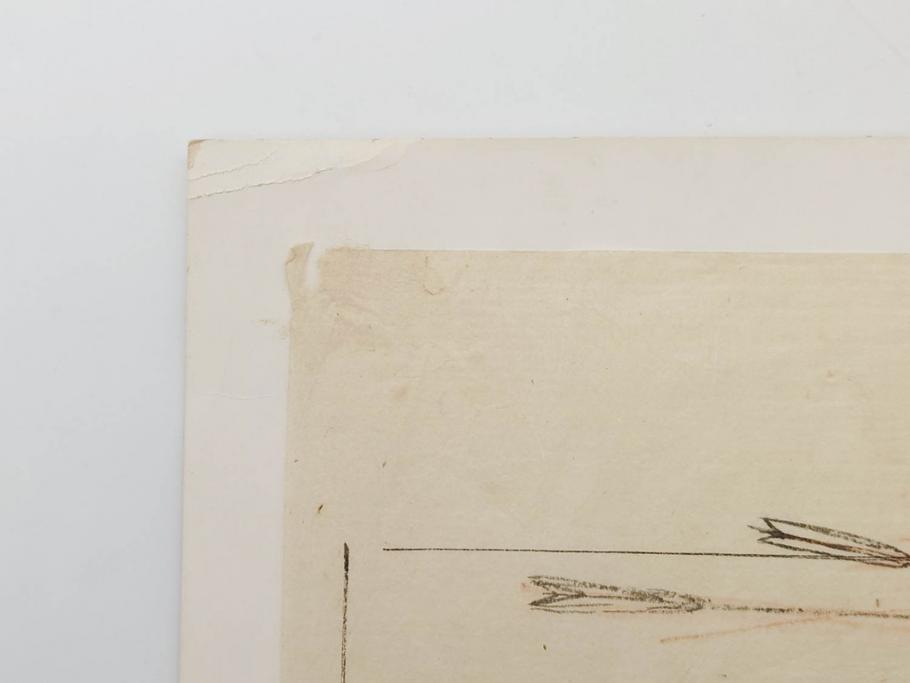 日本画家 右田年英　下絵(絵画、素描、デッサン、スケッチ、下書き、下描き、騎馬武者、合戦、海)(R-079284)