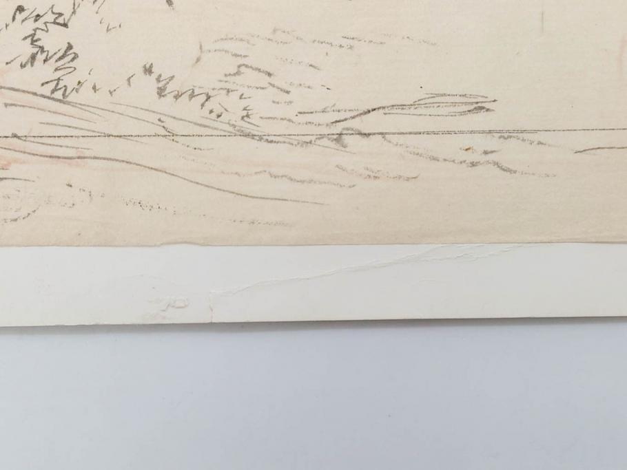 日本画家 右田年英　下絵(絵画、素描、デッサン、スケッチ、下書き、下描き、騎馬武者、合戦、海)(R-079284)