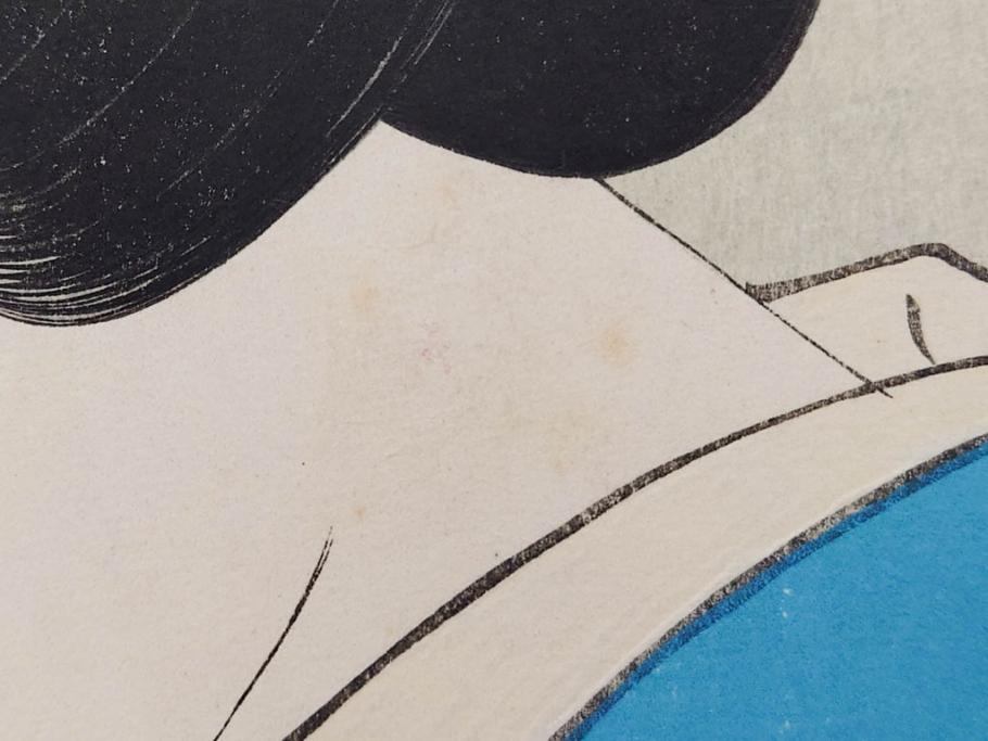 神保朋世　版画(絵画、木版画、多色摺り、美人画、着物、女性、落款)(R-079289)