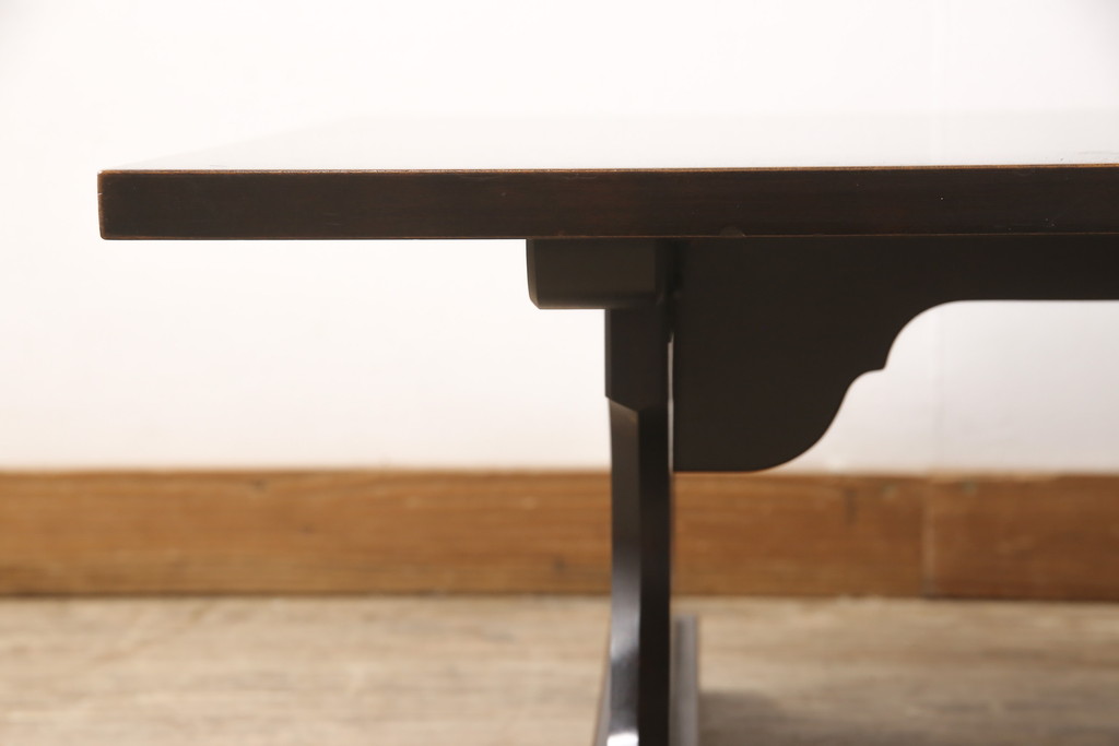 中古　北海道民芸家具　和モダンな雰囲気づくりにおすすめの折り畳み式テーブル(ローテーブル、座卓)(R-055027)