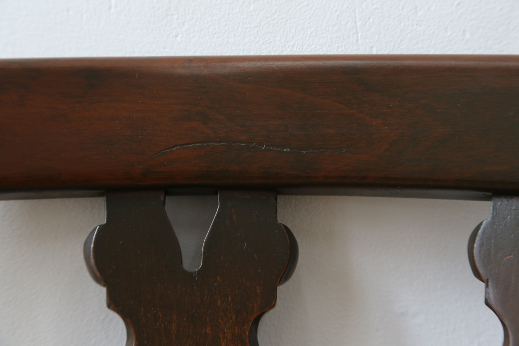 イギリスビンテージ　ERCOL(アーコール)　上品な佇まいのシスルバックチェア4脚セット(ダイニングチェア、椅子、イス、板座チェア、ウィンザーチェア、ウインザーチェア、ヴィンテージ、英国)(R-065625)