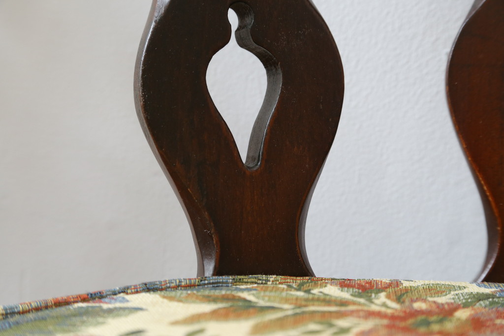 イギリスビンテージ　ERCOL(アーコール)　上品な佇まいのシスルバックチェア4脚セット(ダイニングチェア、椅子、イス、板座チェア、ウィンザーチェア、ウインザーチェア、ヴィンテージ、英国)(R-065625)