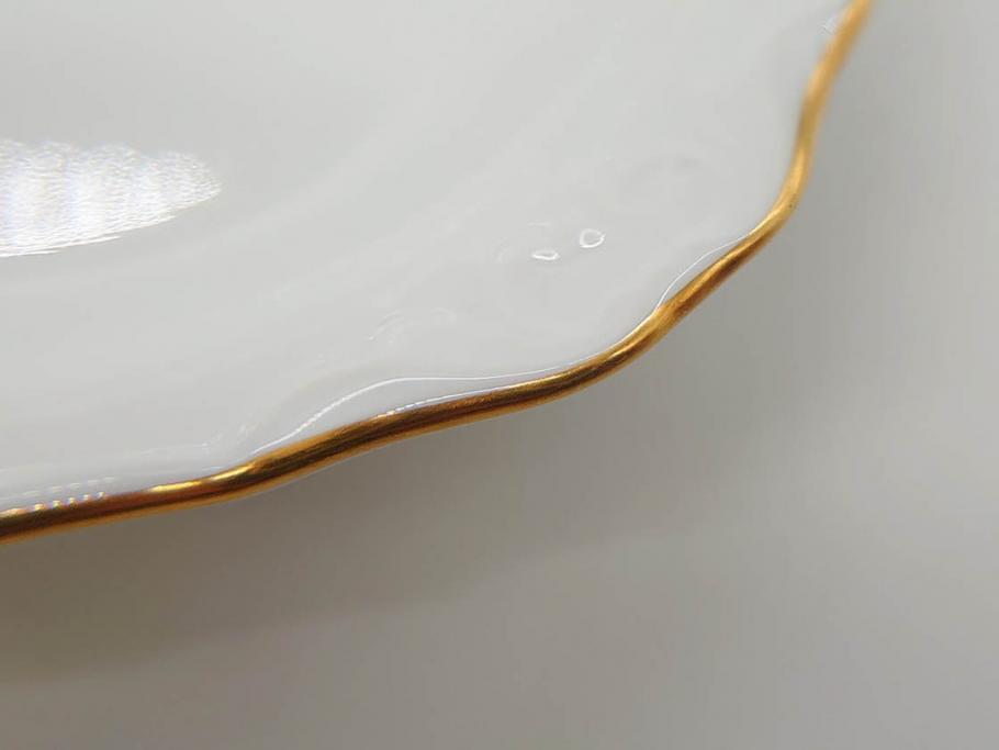 レア　大倉陶園(OKURA、OAC)　手描き　碗皿暦　ほおずき　小花　ブルーインペリアル　それぞれ個性豊かで華やかな空間を演出するカップ&ソーサー・ミニプレート5枚セット(レリーフ、小皿、金彩、HAND PAINTED、C&S、洋食器)(R-073655)