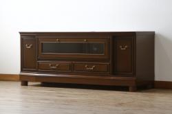 中古　美品　maruni(マルニ木工)　地中海ロイヤル(ROYAL)　クラシカルな雰囲気が魅力的なテレビ台(サイドボード、サイドキャビネット、リビングボード、ローボード、収納棚、戸棚)(定価約32万円)(R-077793)