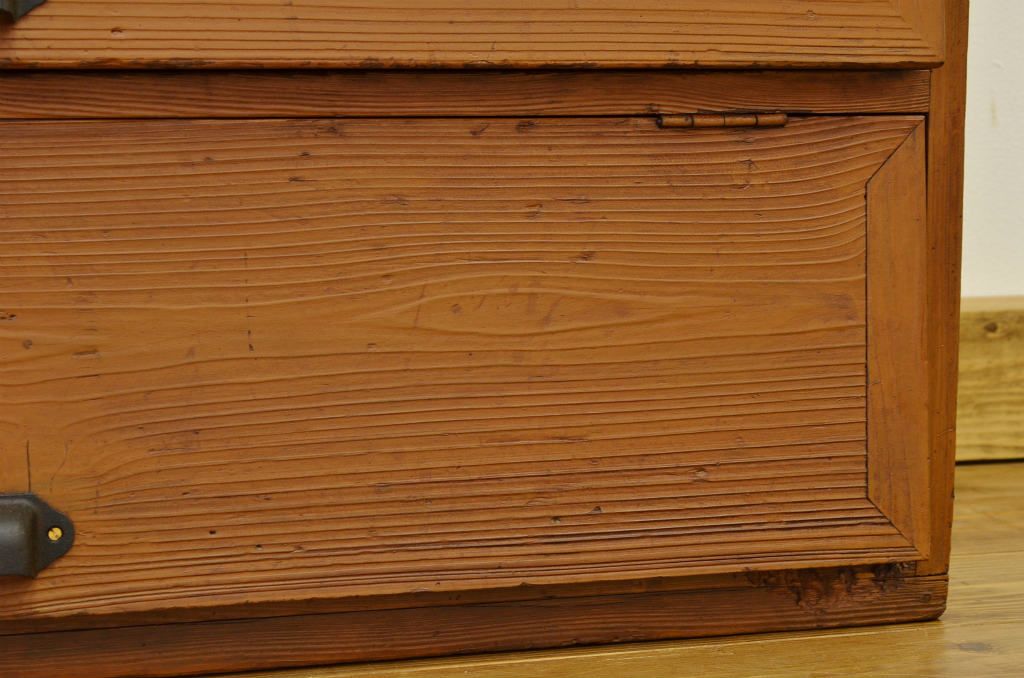 レトロ家具　昭和レトロ 引き出し付ペイントパタパタ下駄箱(収納棚)