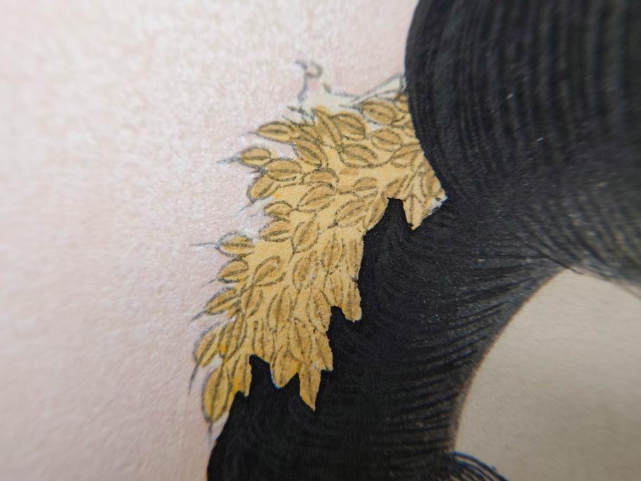 真作　昭和14年1月　神保朋世　「微薫」　限定200枚　版画(絵画、木版画、多色摺り、中村三次郎 印刷、石坂憲一 彫刻、美人画、着物、女性、落款)(R-079293)