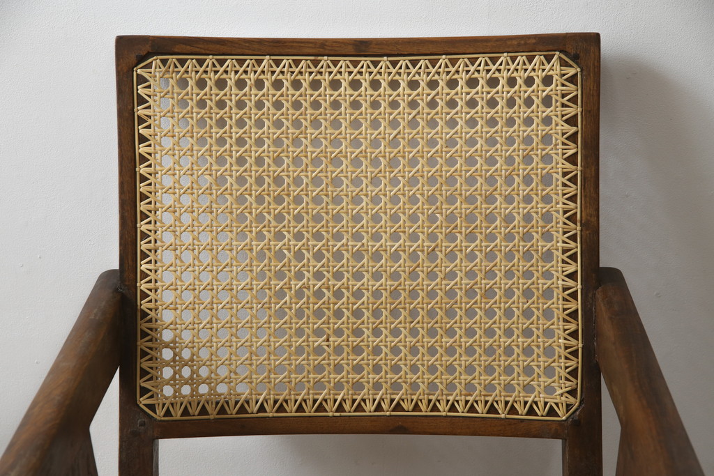 ビンテージ　gallery WAN(ギャラリーワン)取り扱い　Pierre Jeanneret(ピエール ジャンヌレ)　チーク材　オリジナル レター入り　P.U./C.H./L.I.b-78　イージーチェア(アームチェア、ラウンジチェア、椅子、イス)(R-079022)