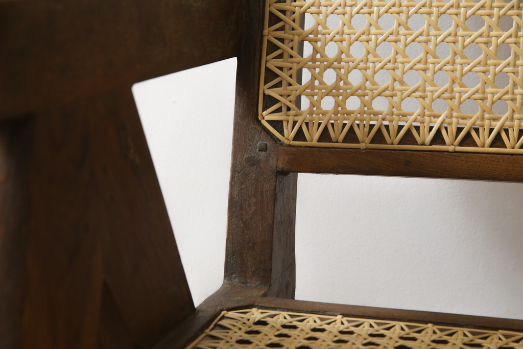ビンテージ　gallery WAN(ギャラリーワン)取り扱い　Pierre Jeanneret(ピエール ジャンヌレ)　チーク材　オリジナル レター入り　P.U./C.H./L.I.b-78　イージーチェア(アームチェア、ラウンジチェア、椅子、イス)(R-079022)