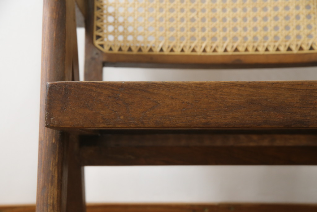 ビンテージ　gallery WAN(ギャラリーワン)取り扱い　Pierre Jeanneret(ピエール ジャンヌレ)　チーク材　オリジナル レター入り　P.U./C.H./L.I.b-78　イージーチェア(アームチェア、ラウンジチェア、椅子、イス)(R-079022)
