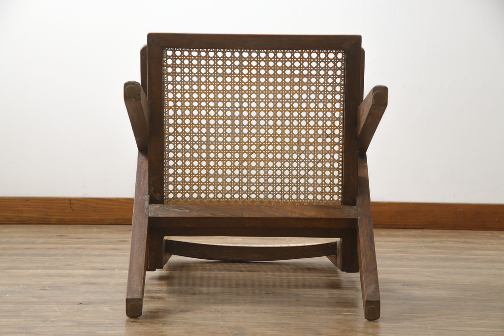 ビンテージ　gallery WAN(ギャラリーワン)取り扱い　Pierre Jeanneret(ピエール ジャンヌレ)　チーク材　オリジナル レター入り　P.U./C.H./L.I.b-78　イージーチェア(アームチェア、ラウンジチェア、椅子、イス)(R-079022)