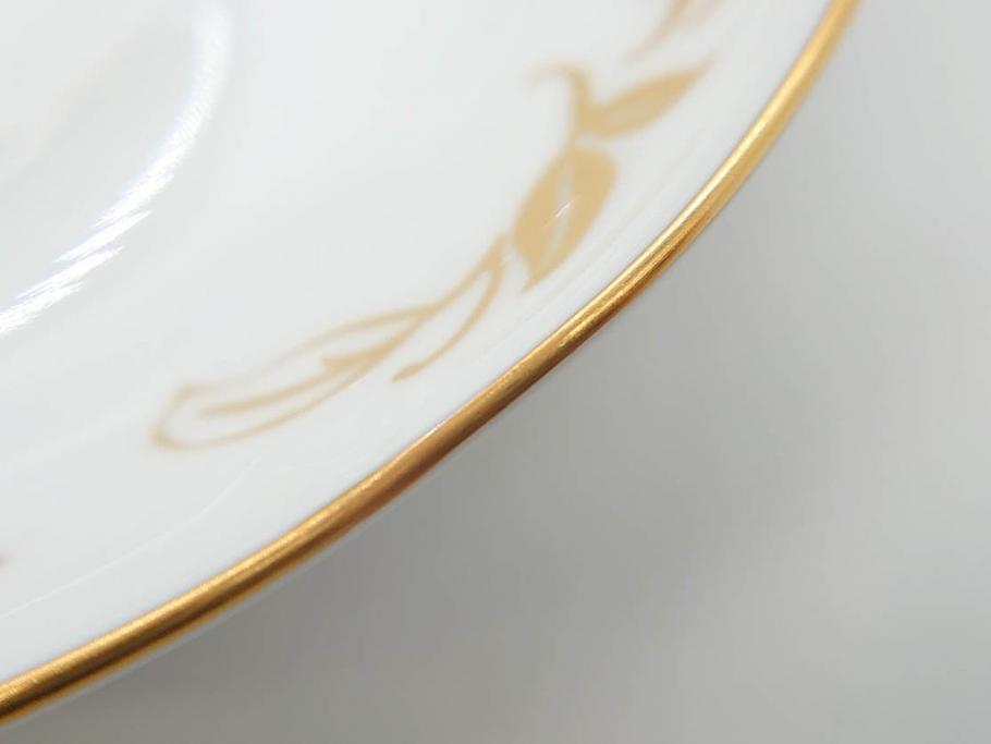 大倉陶園(OKURA、OAC)　碗皿暦　雨(水無月)　ハンドペイント・ピンクローズ　馬　Limited Edition　華やかな色彩と様々なデザインが楽しめるカップ&ソーサー4客セット(金彩、HAND PAINTED、薔薇、バラ、ばら、デミタス、うま、ウマ、ホース、C&S、洋食器)(R-073661)
