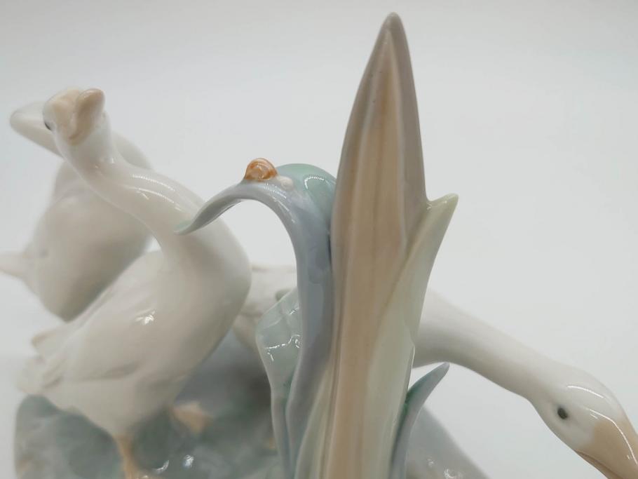 スペイン　リヤドロ　LLADRO　3匹のアヒル　生き生きとしたアヒルが魅力的なフィギュリン(陶器人形、置物、オブジェ、カタツムリ)(R-073766)