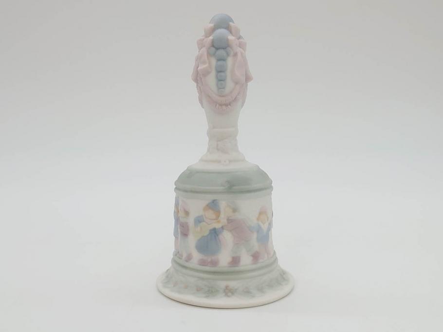 スペイン　リヤドロ　LLADRO　可愛いお祈り　オレンジがいっぱい　ベル　一つ一つ違う魅力が目を惹くフィギュリン3個セット(天使、エンジェル、女の子、陶器人形、置物、オブジェ)(R-073769)
