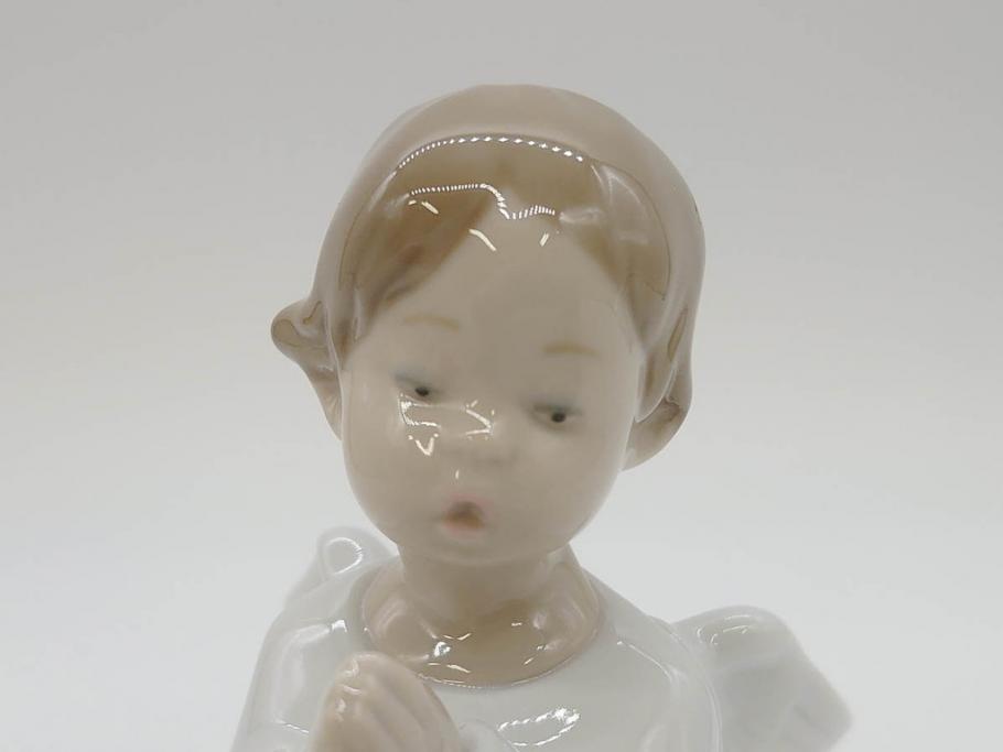 スペイン　リヤドロ　LLADRO　可愛いお祈り　オレンジがいっぱい　ベル　一つ一つ違う魅力が目を惹くフィギュリン3個セット(天使、エンジェル、女の子、陶器人形、置物、オブジェ)(R-073769)
