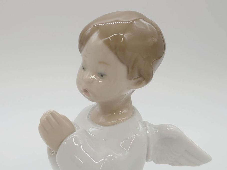 スペイン　リヤドロ　LLADRO　可愛いお祈り　オレンジがいっぱい　ベル　一つ一つ違う魅力が目を惹くフィギュリン3個セット(天使、エンジェル、女の子、陶器人形、置物、オブジェ)(R-073769)