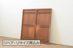 アンティーク建具　楠木(クスノキ)材　松の木の彫刻が上品なアクセントになる彫刻欄間(明かり取り、明り取り)(R-051832)