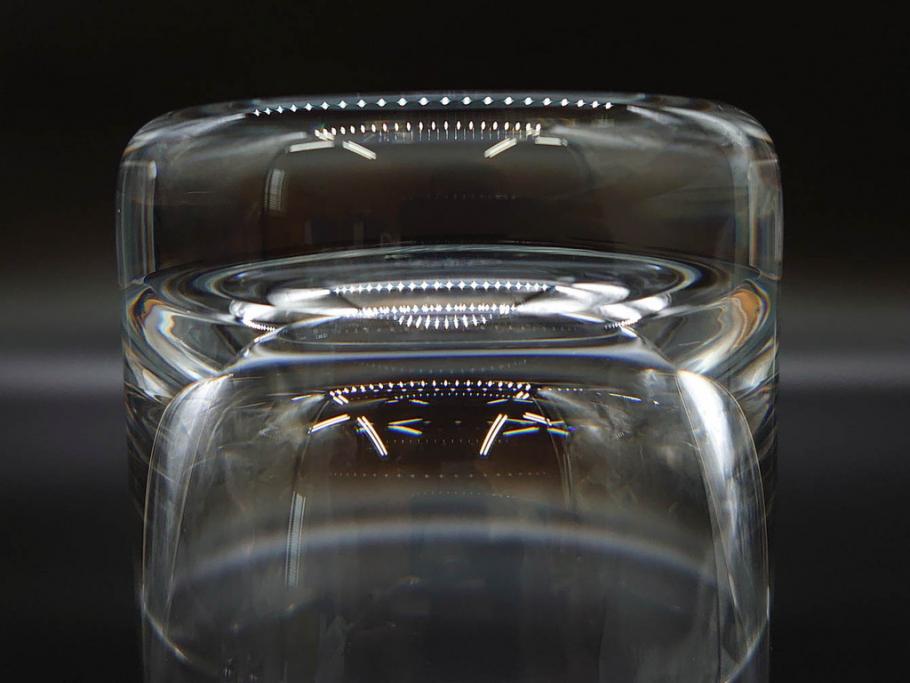 フランス　Baccarat　バカラ　パーフェクション　シンプルながら美しいフォルムのタンブラー3客セット(グラス、フルレッドクリスタルガラス)(R-073822)