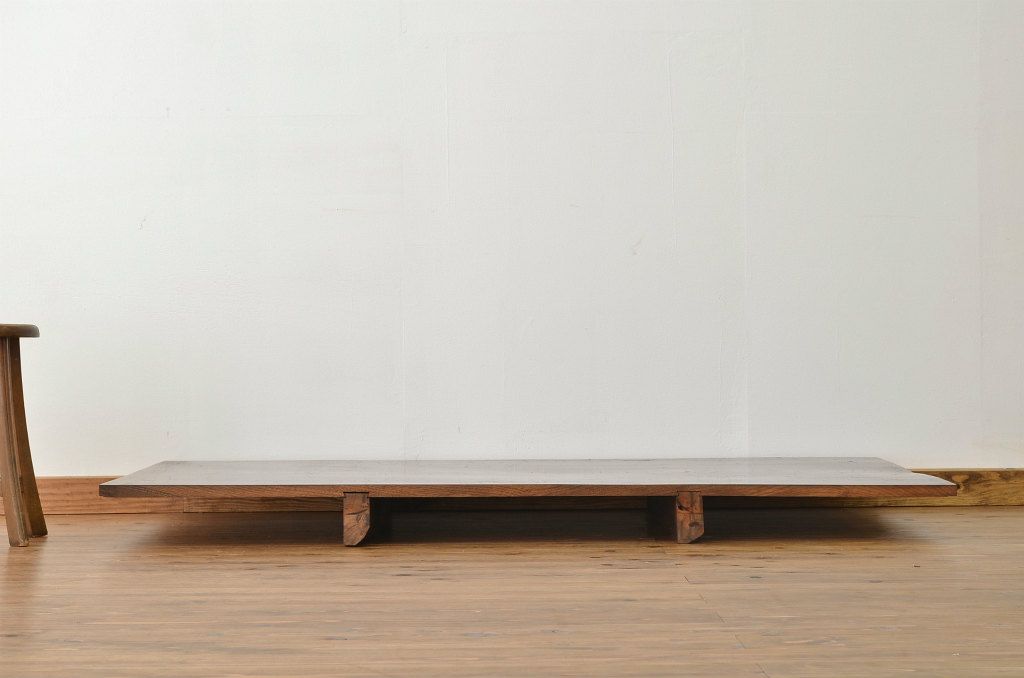 アンティーク家具　古民家スタイル　古い欅材の一枚板古材(材料)