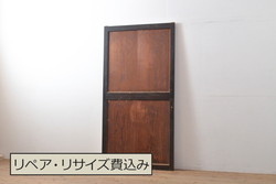 アンティーク建具　大正ロマン　レトロな空間づくりにオススメのガラス戸1枚(引き戸)(R-072562)