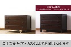 中古　民芸家具　輪島塗り　繊細な絵柄が上品な飾り棚(茶棚、戸棚、収納棚)(R-052151)