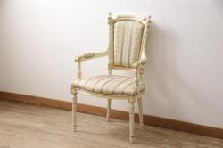 中古　EKORNES(エコーネス)　本革(レザー)　メイフェア(Mayfair)　スイングテーブル付き　ストレスレスチェア(M)オットマン付き(リクライニングチェア、アームチェア、フットスツール、椅子、北欧)(R-078737)