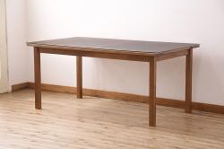 和製ビンテージ　美品　デコラ天板　WINDS太平　クラシカルな4人掛けダイニングテーブル(四人掛け、二人掛け、2人掛け、食卓、ヴィンテージ)(R-069561)